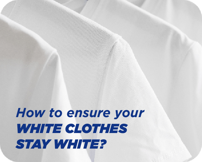 How to ensure your white clothes stay white_
